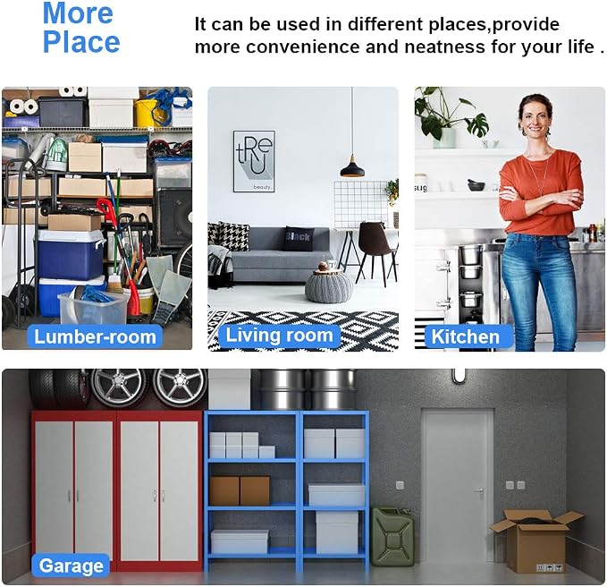 Wire Shelving Unit Commercial Metal Shelf Adjustable Layer Rack Strong Steel - Image 8