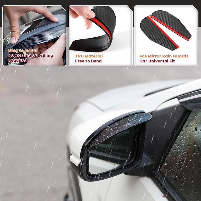 in Channel Rain Guards Fit for 2017-2025 Subaru Impreza Hatchback, Crosstrek - Image 5