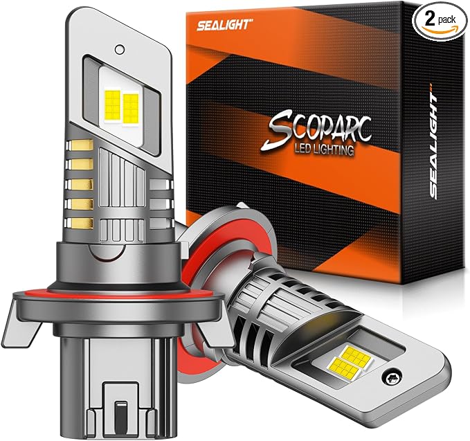 SEALIGHT H13 Bulb compatible 9008, 30000LM 6500K White Light, 1:1 Design by SEALIGHT