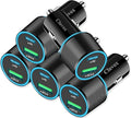 Cluvox 5 Pack USB C Car Charger, 38W Fast Charging by Cluvox