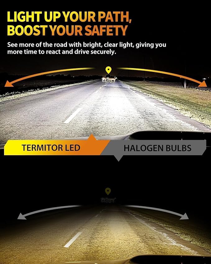 Upgraded 9005/HB3 LED Bulbs, 000LM 12X Ultra-Brighter, 6500K Cool White - Image 2