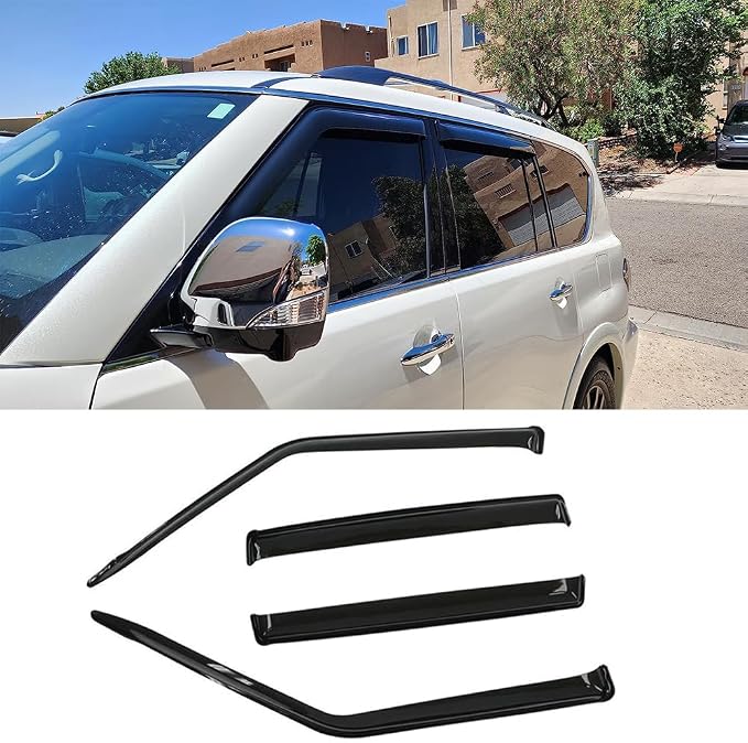 NI60 Side Window Wind Deflector, Window Visors fit by STARTSHIP