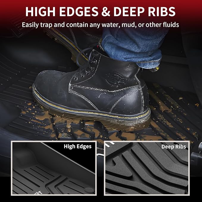 LASFIT Floor Mats for Honda CR-V 2023 2024 2025 2026 All Weather Protection TPE - Image 3