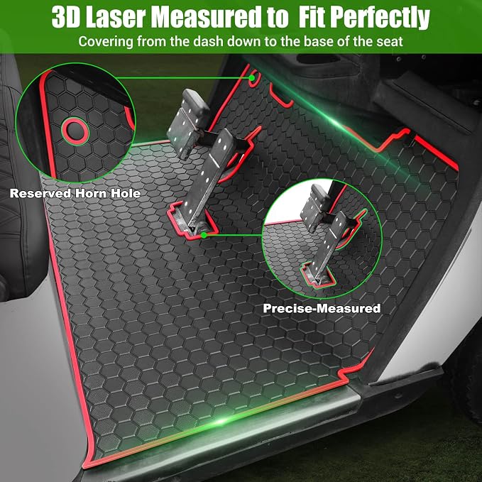 EZGO TXT Golf Cart Full Coverage Floor Liner Mat, fits EZGO TXT, Express S4 - Image 4