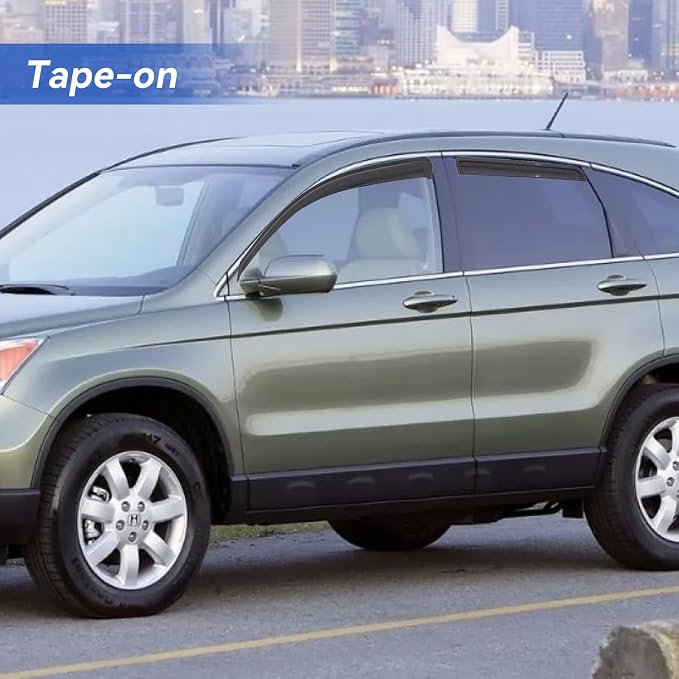 Window Visors Rain Guards for 2007 2008 2009 2010 2011 Honda CRV, Out-Channel - Image 3