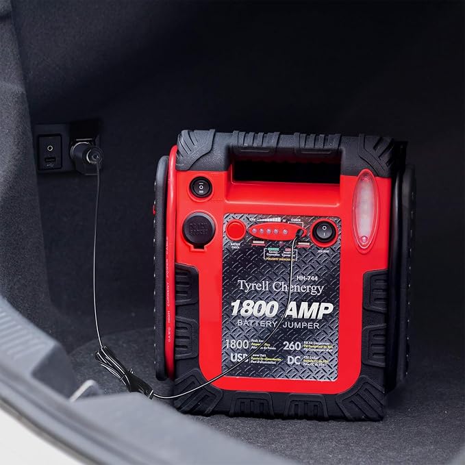 New Upgrade 1800A Car Battery Jump Starter - Image 7