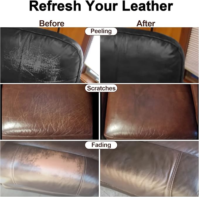Black Leather Recoloring Balm, Leather Color Restorer Conditioner, Leather - Image 3