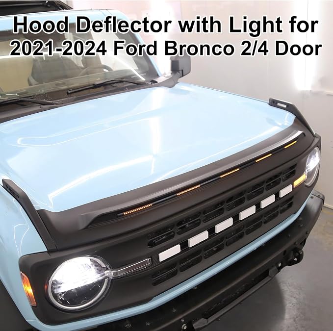 Bug Shield Hood Deflector with Light - Image 2