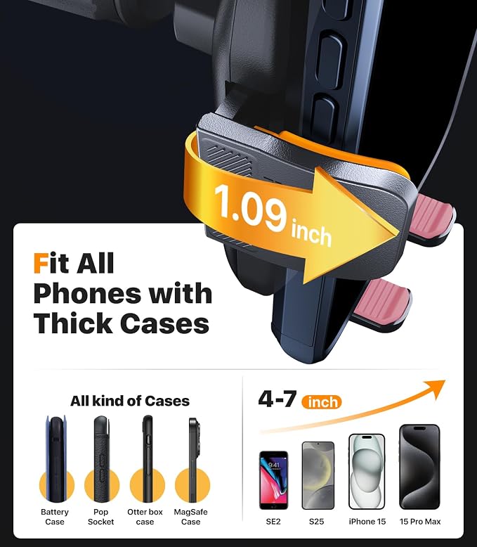 Ultra Stable Phone Holders for Your Car Universal Car Phone Holder Mount Long - Image 6