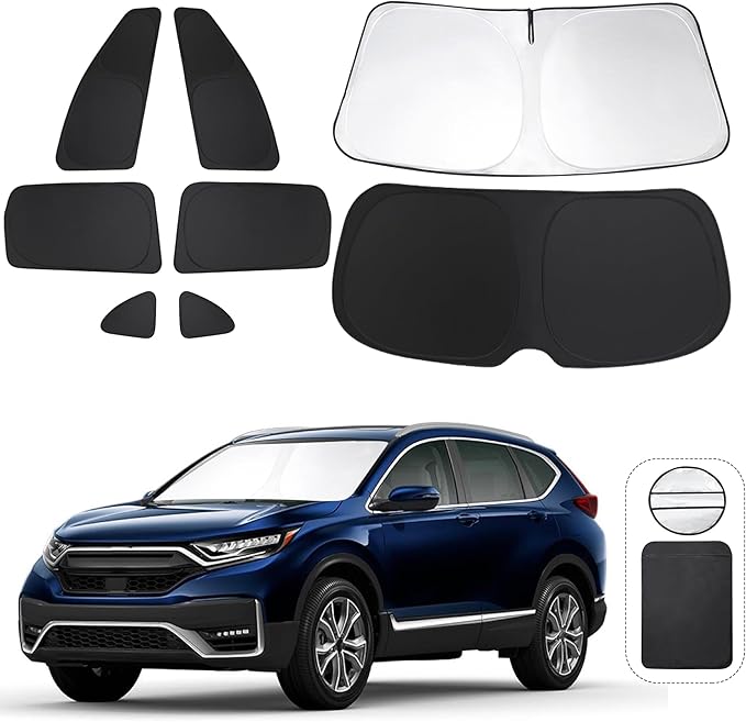 TINGLU Window Shades for Honda CR-V CRV 2017-2022 Accessories Car Side Full by TINGLU