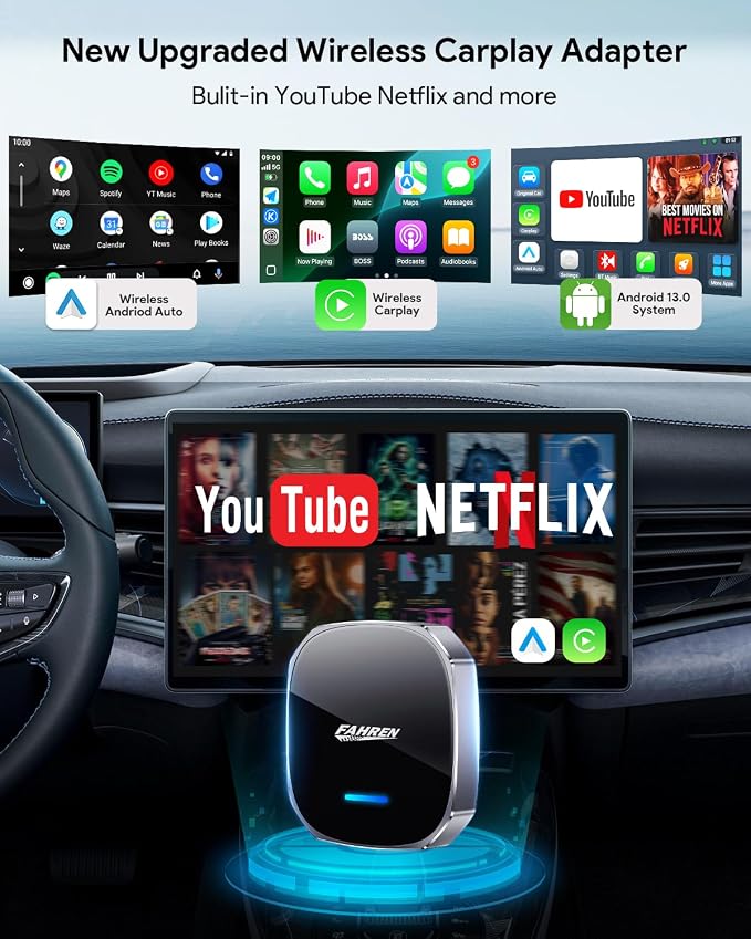 FAHREN 3rd-Gen Wireless CarPlay Adapter - Image 2