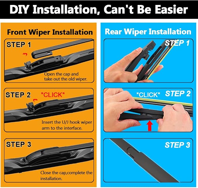 AUTOBOO 24"+22" Windshield Wipers - Image 6