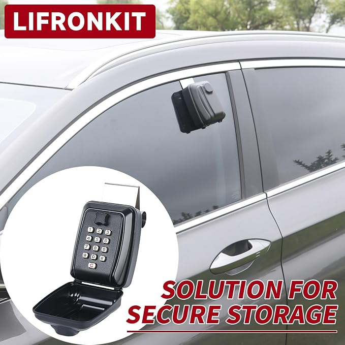 Car Window Lock Box for Turo, Car Key Lock Box Fit for Ride Share, - Image 7