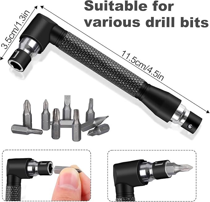 18Pcs Flexible Drill Bit Extension, Include 3Pcs Rotatable Socket Adapter 2Pcs - Image 2