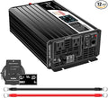 Xijia 1500W Pure Sine Wave Inverter DC 60v to 120v Inverter 60HZ Solar Converter by XIJIA