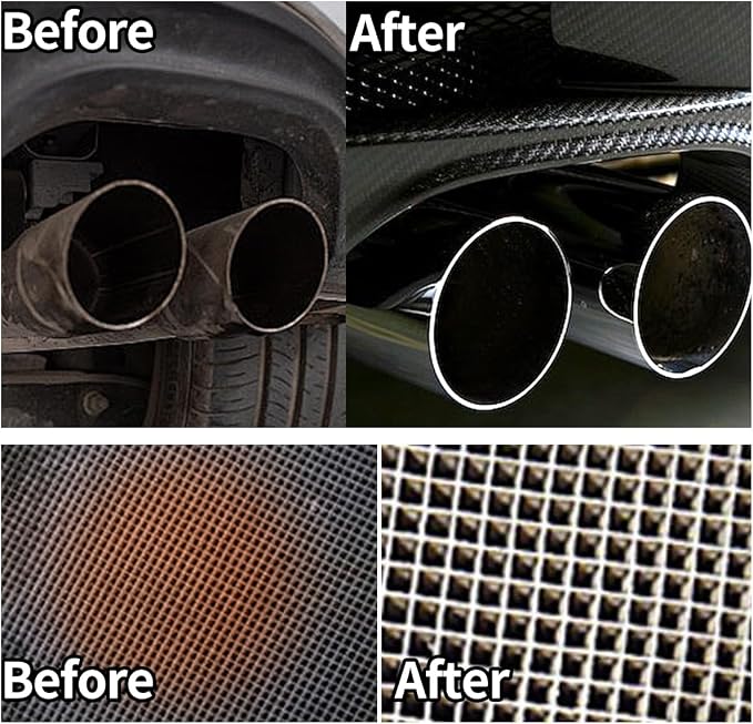 2PCS Catalytic Converter Cleaner Kit, Exhaust System Pipe Carbon Removal - Image 2