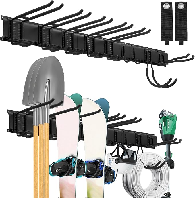 Sinoer Heavy Duty Steel Garage Wall Mount Garden Tool Organizer by Sinoer