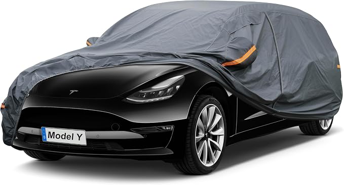 Premium Car Cover Custom Fit Tesla Model Y, 16 Layers Heavy Duty Car Cover by GUNHYI