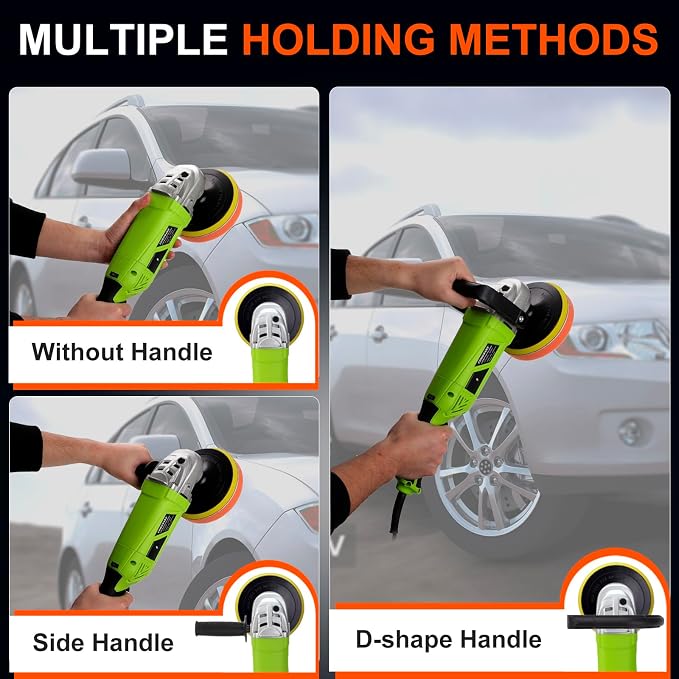 COMOWARE 1300W Professional Car Buffer Polisher - Image 4