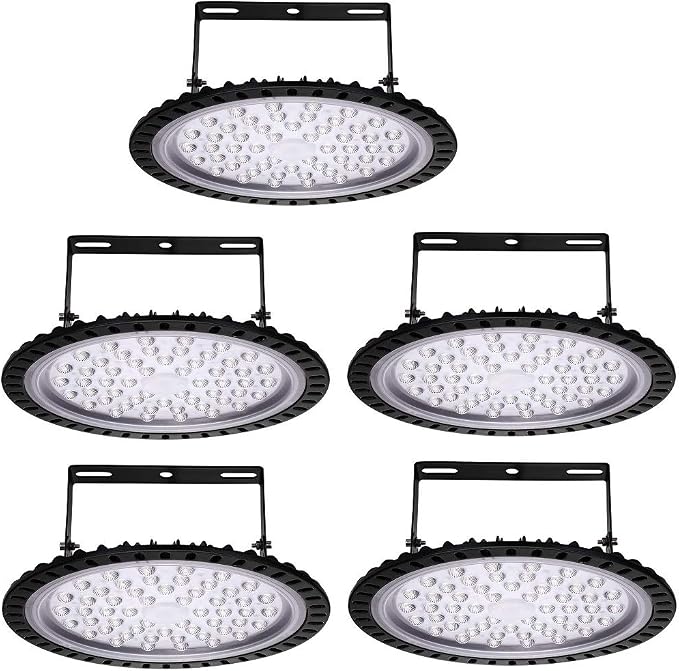 Viugreum 5 PACK 200W UFO LED High Bay Light, 20000LM 6500K Daylight White LED by Viugreum