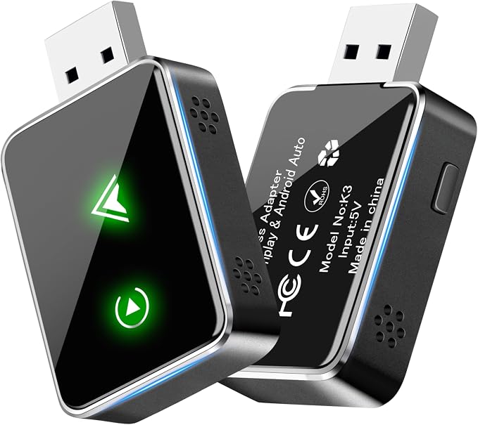 Carplay Wireless Adapter, 2 in1 Carplay & Android Auto 2025 Upgraded Wireless by Unknown