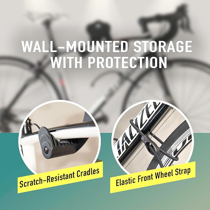 Buffalo Bike Wall Mount Rack – Adjustable Horizontal Indoor Hanger - Image 5