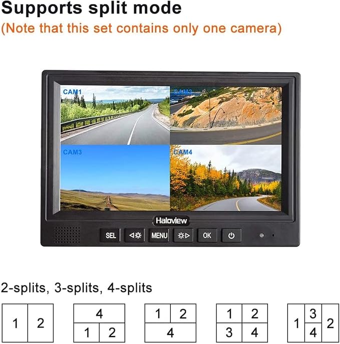 Haloview MC7108 Wireless RV Backup Camera System 7'' Monitor Built in DVR Rear - Image 5
