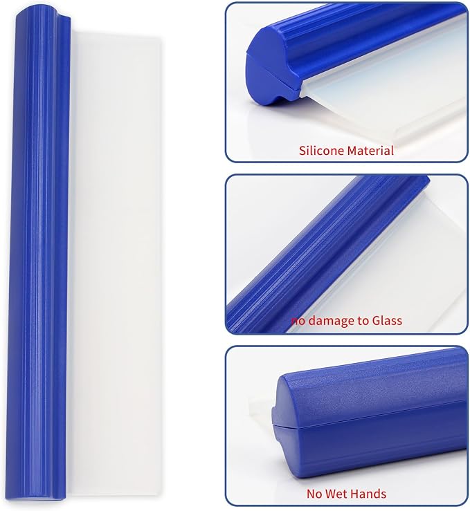 2 Pack 12inch car Squeegee, Silicone Squeegee, car Window Squeegee, Flexible - Image 3