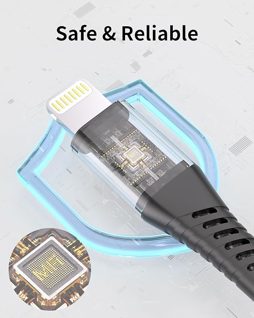 Coiled Lightning Cable, 2 Pack Retractable iPhone Charger Cord - Image 3
