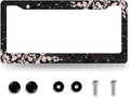 Bling Cherry Blossom License Plate Frame Pink Floral License Plate Stainless by RNKATIH