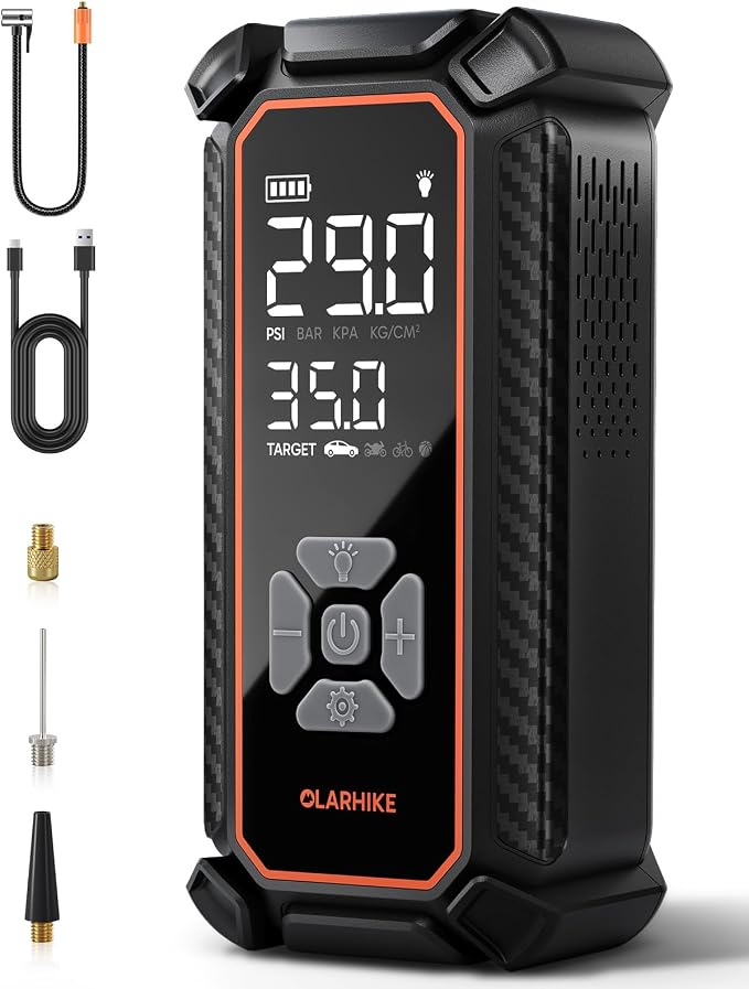 OlarHike Cordless Tire Inflator Portable Air Compressor, Air Pump by OlarHike