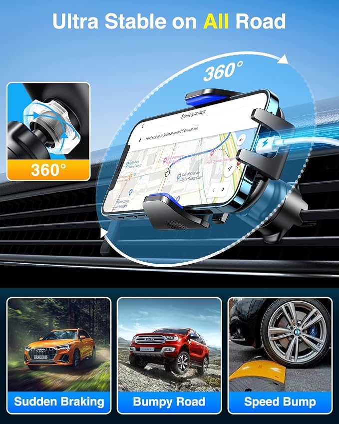 VANMASS Ace Car Phone Holder Mount New Upgraded Handsfree Cell Phone Holder Car - Image 8