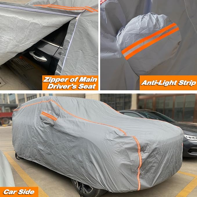 TUCAREST 6-Layers PEVA Premium Full Car Cover Fit - Image 3