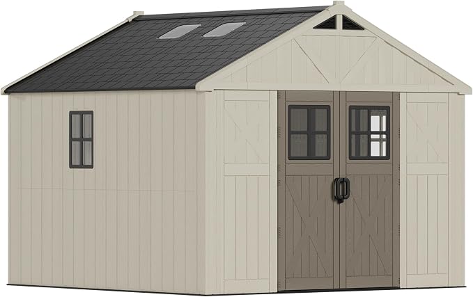 Devoko 10 x 10 FT Plastic Outdoor Storage Shed - Image 8
