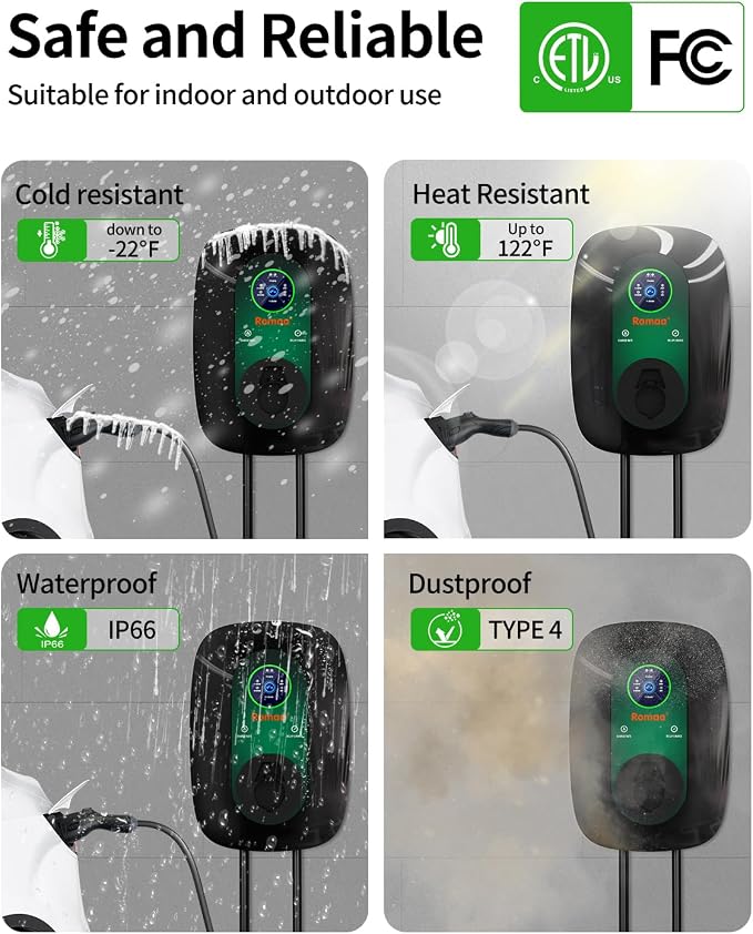 Level 2 EV Charger 40Amp, 240V Electric Vehicle Charging Stations, NEMA 14-50 - Image 5