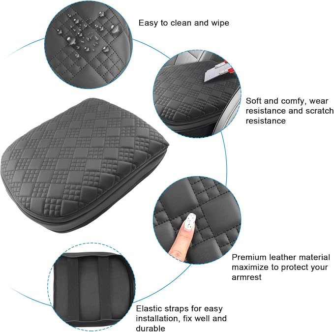 SXCY for 2025 Chevy Tahoe Suburban Armrest Cover Pad for 2025 Chevrolet Tahoe - Image 5