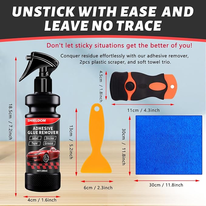 Adhesive Remover, Dissolve & Soften Adhesives on Car Glass & Paint, Easily - Image 5