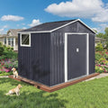 9 x 8.5 Ft Outdoor Storage Shed, Heavy-Duty Metal Shed by Unknown