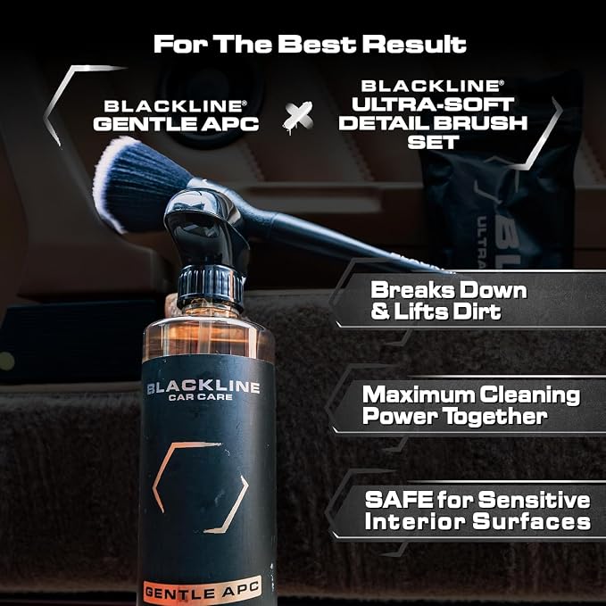 Blackline Car Detail Brushes- Luxury Car Detailing Brush Set - Image 8