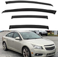 4pcs Front+Rear Smoke Tint Sun/Rain Guard Outside Mount Tape-On Vent Window by LQQDP