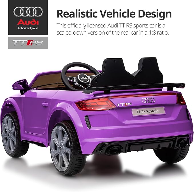 Electric Car for Kids, Licensed Audi 6V Kids Ride on Car Toy for Toddlers - Image 5