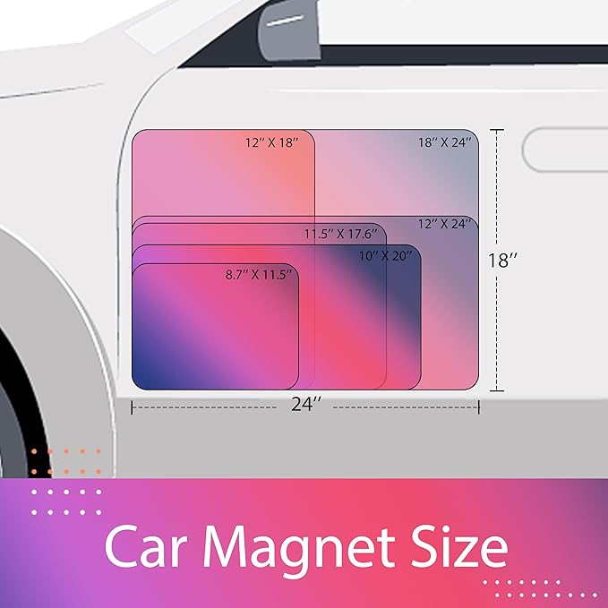 Custom Car Magnet for Business 2 Pack | Personalized Logo, and Image Reflective - Image 3