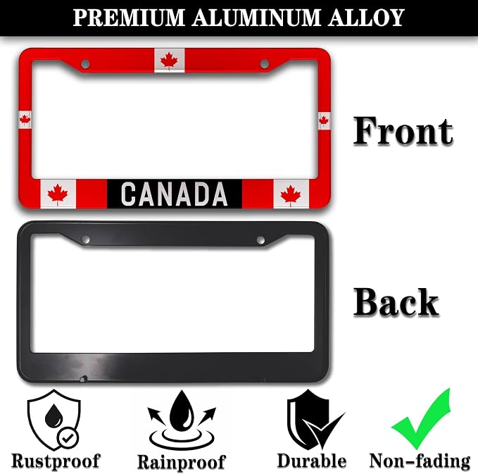 License Plate Covers Red - Image 3