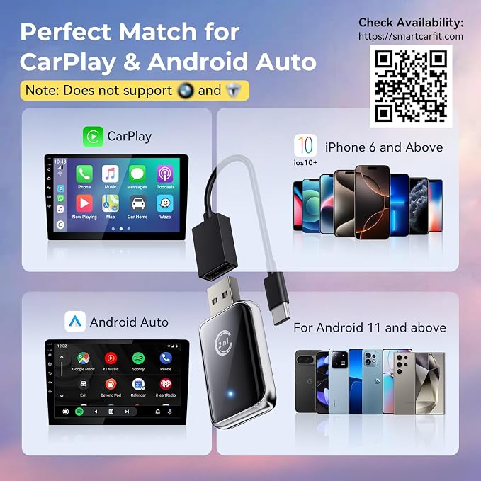 Wireless CarPlay Adapter for iPhone, Convert Wired CarPlay to Wireless - Image 5