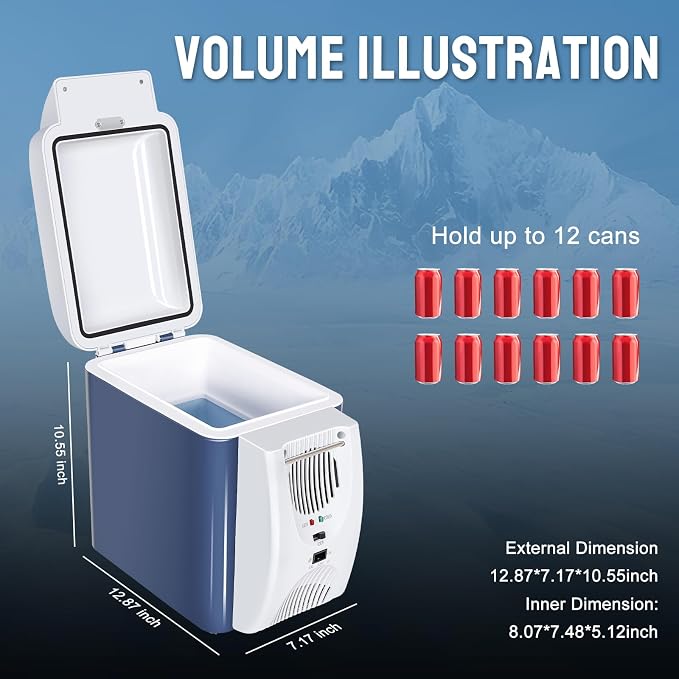 CAYNEL 12V 7.5 Quart Personal Thermoelectric, 7.5 Liter Capacity, Portable - Image 6