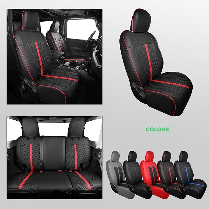 for Jeep Wrangler Seat Covers 4Door JK 2013 2014 2015 2016 2017, Custom Car - Image 8