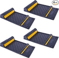 OrangeStar 4 Pack Parking Guide Mat, 21” Heavy Duty PU Wheel Stopper by OrangeStar