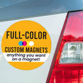 Magnet Me Up Customizable 30 Mil Round Magnet- 6”, Weatherproof Car Magnet by MagnetMeUp