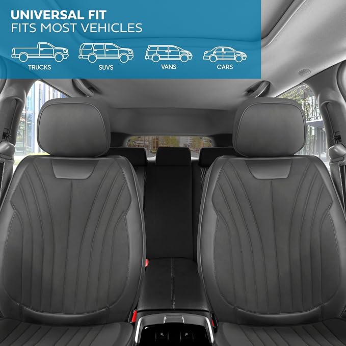 Elite Edition Faux Leather & Suede Seat Covers - Image 3