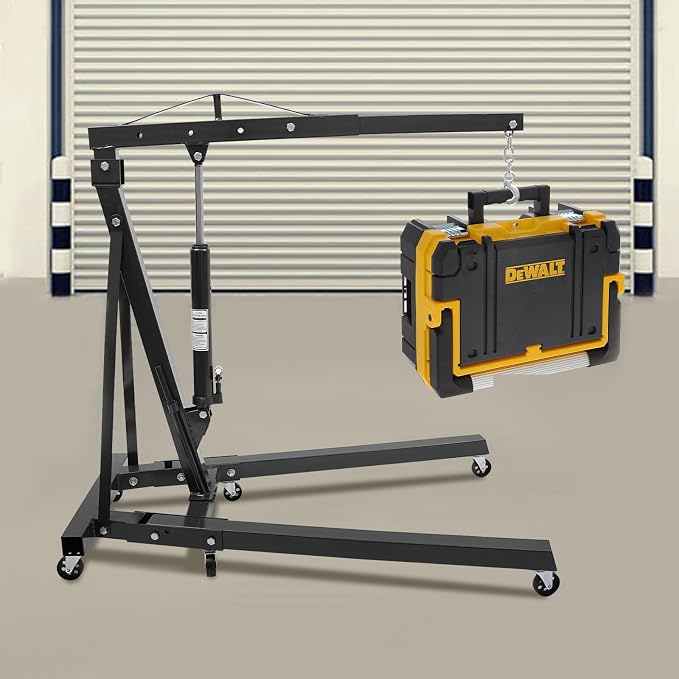 Folding Engine Hoist 1 Ton Engine Crane Lift - Image 3
